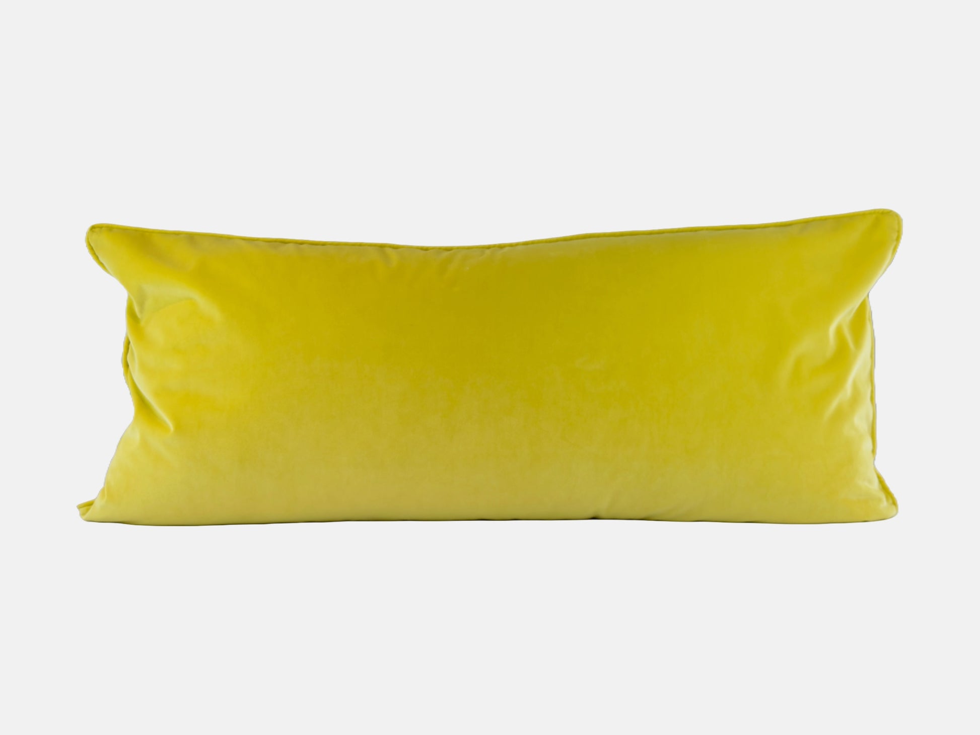 Vintage green floral linen with acid yellow velvet back image 4