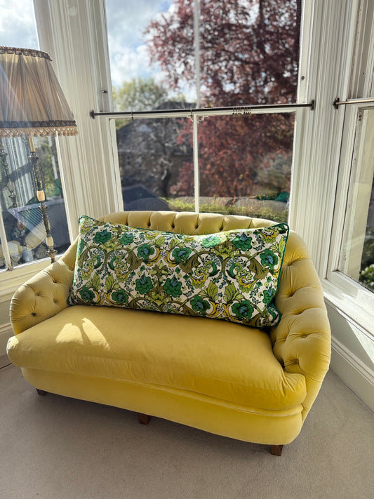 Mid century rare floral Sanderson cushion