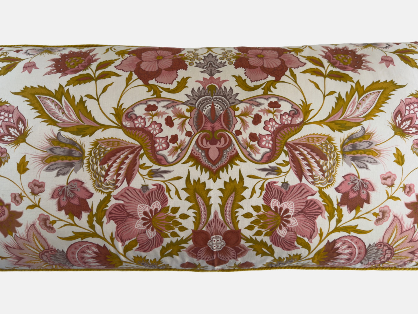 Vintage French floral with mustard velvet back image 7