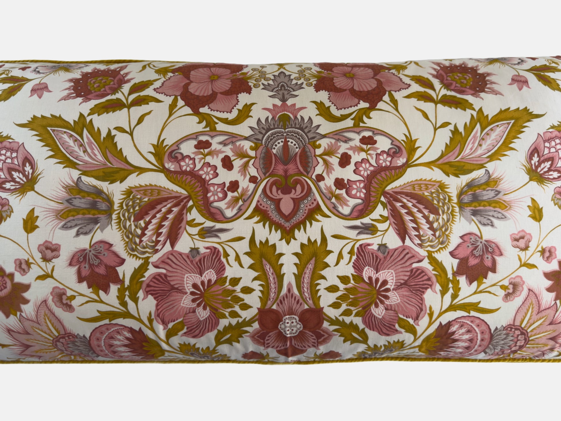 Vintage French floral with mustard velvet back image 7