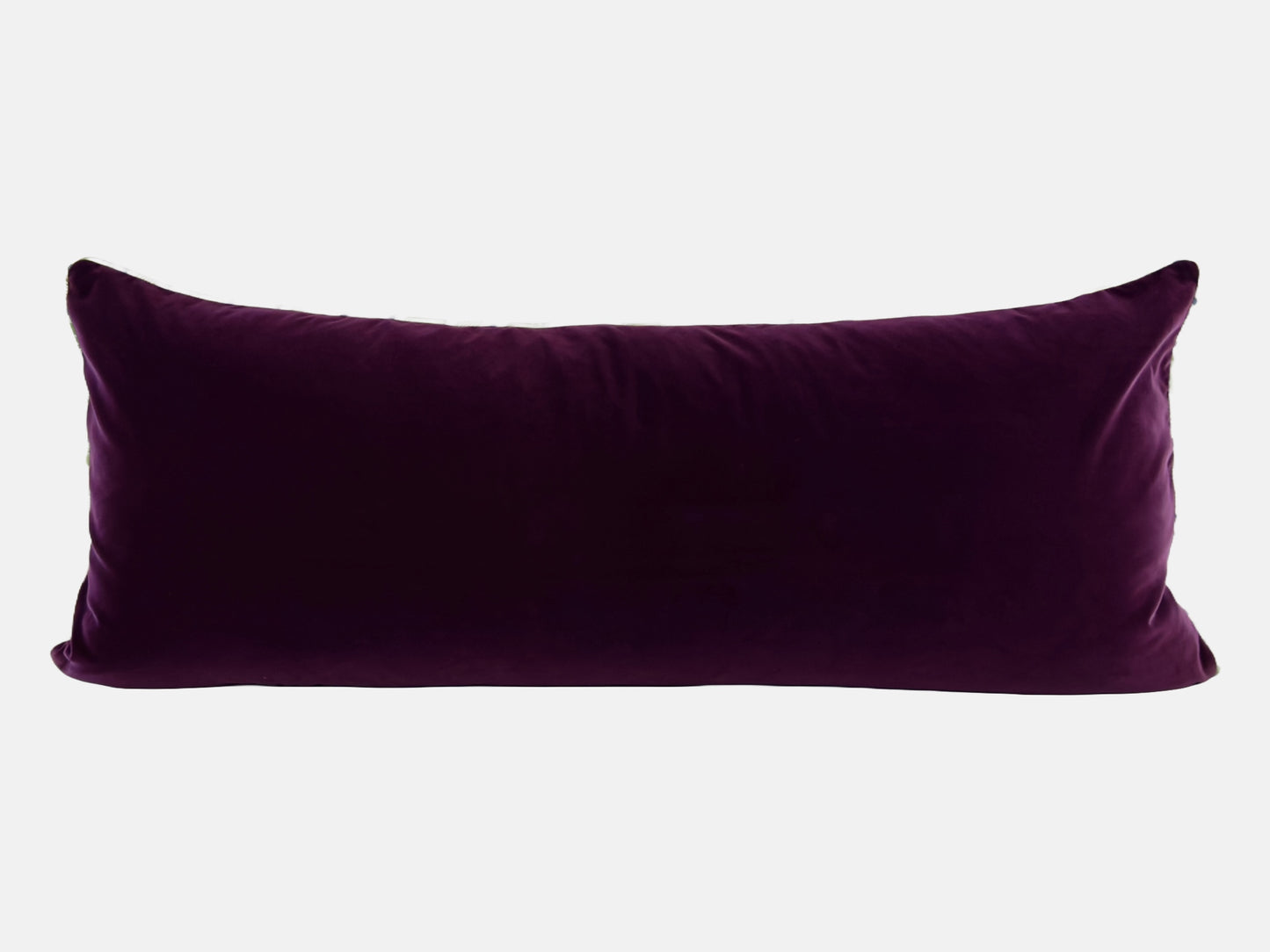 Green floral velvet with purple velvet back image 2
